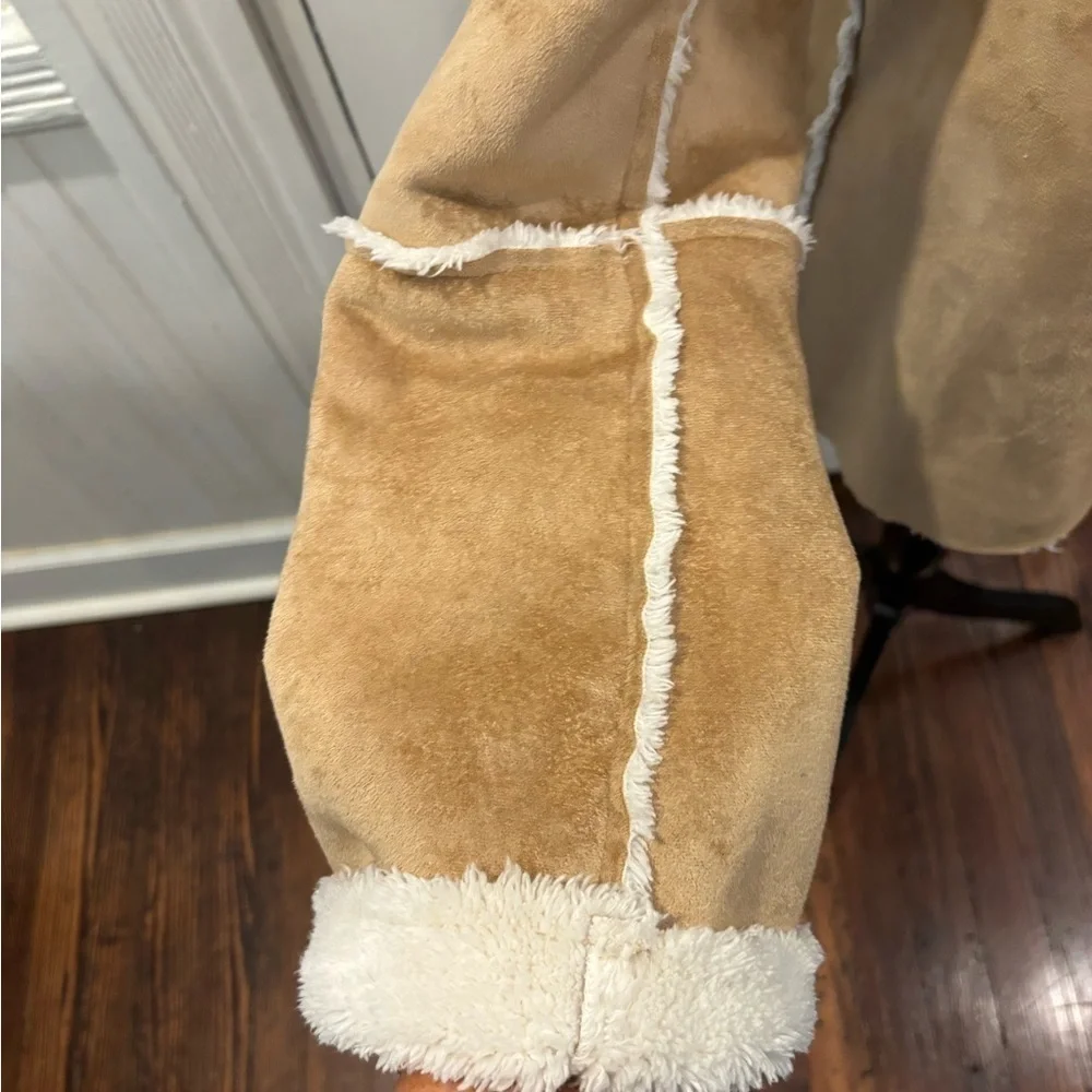 Natalie And Me Weekend Micro Suede Fleece Jacket Toggle Enclosure Sz M Rn#45749